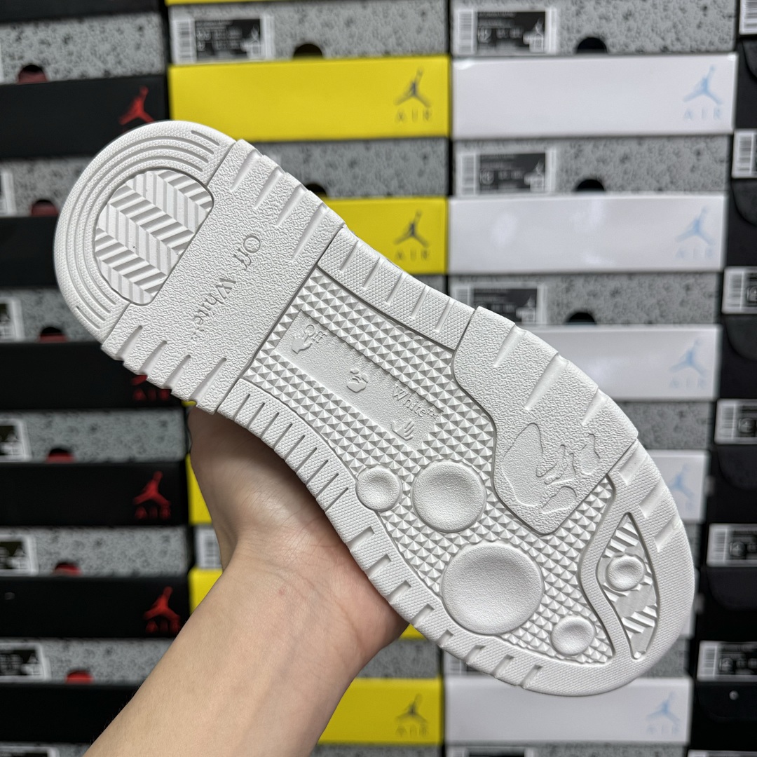 Off-White Out Of Office OOO "For Walking" Low Tops (White Blue) - Image 8