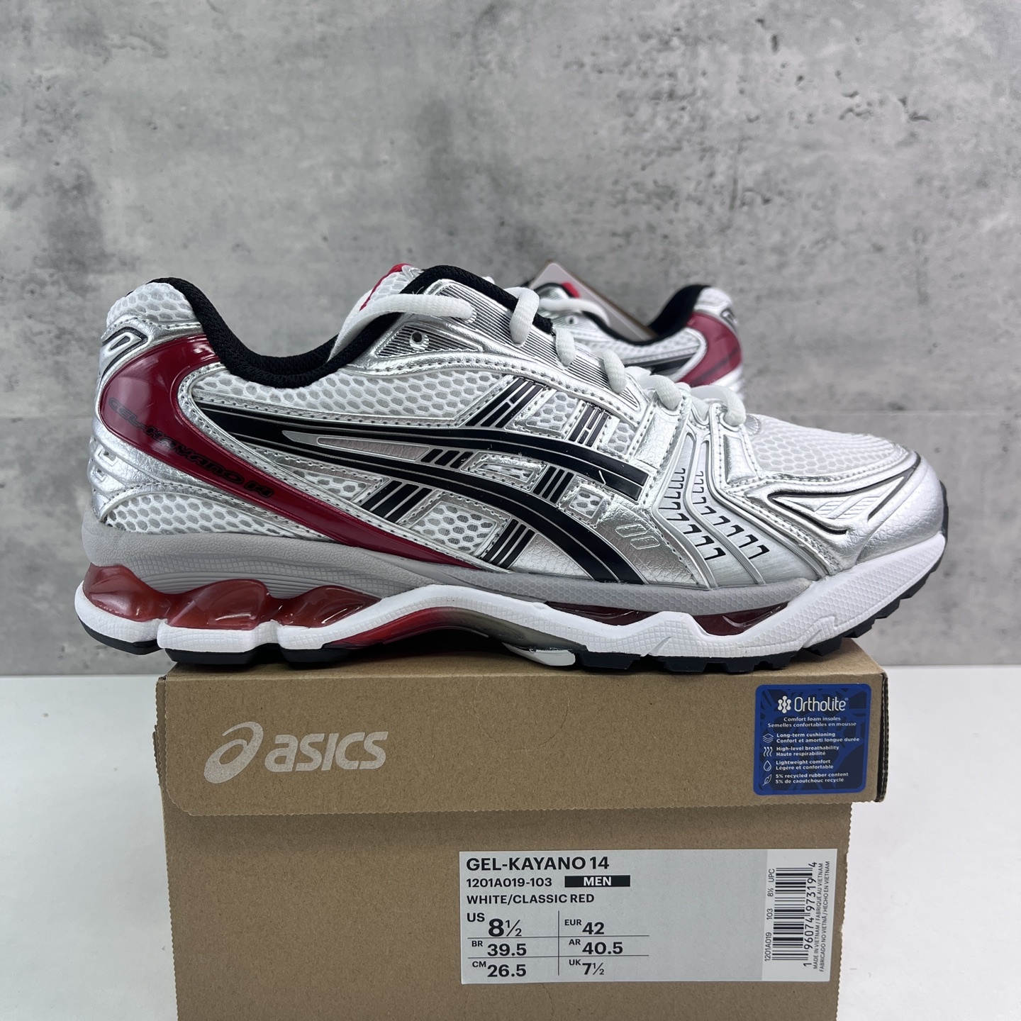 ASICS Gel-Kayano 14 White Classic Red 1201A019-103 - Image 10