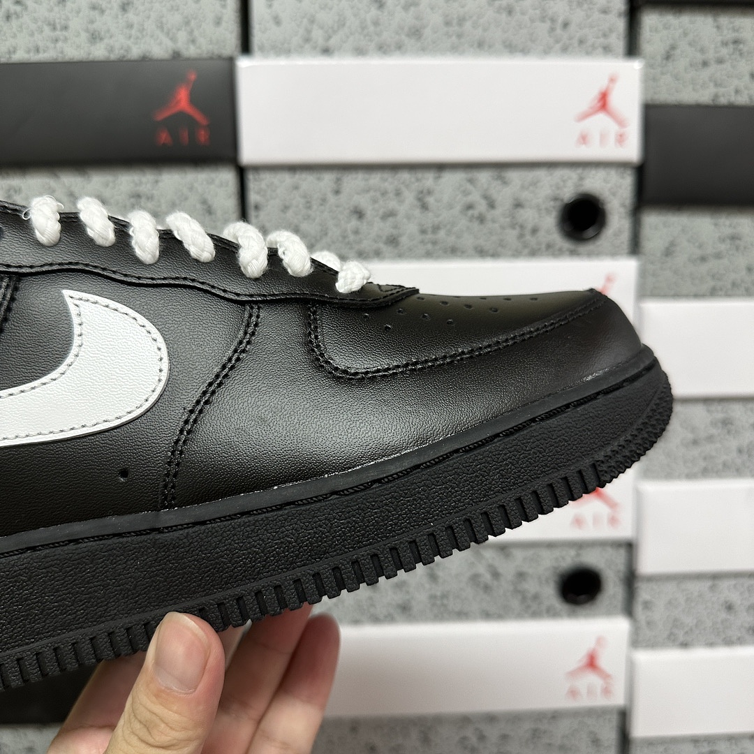 Nike Air Force 1 Low Supreme White Black Sup - Image 9