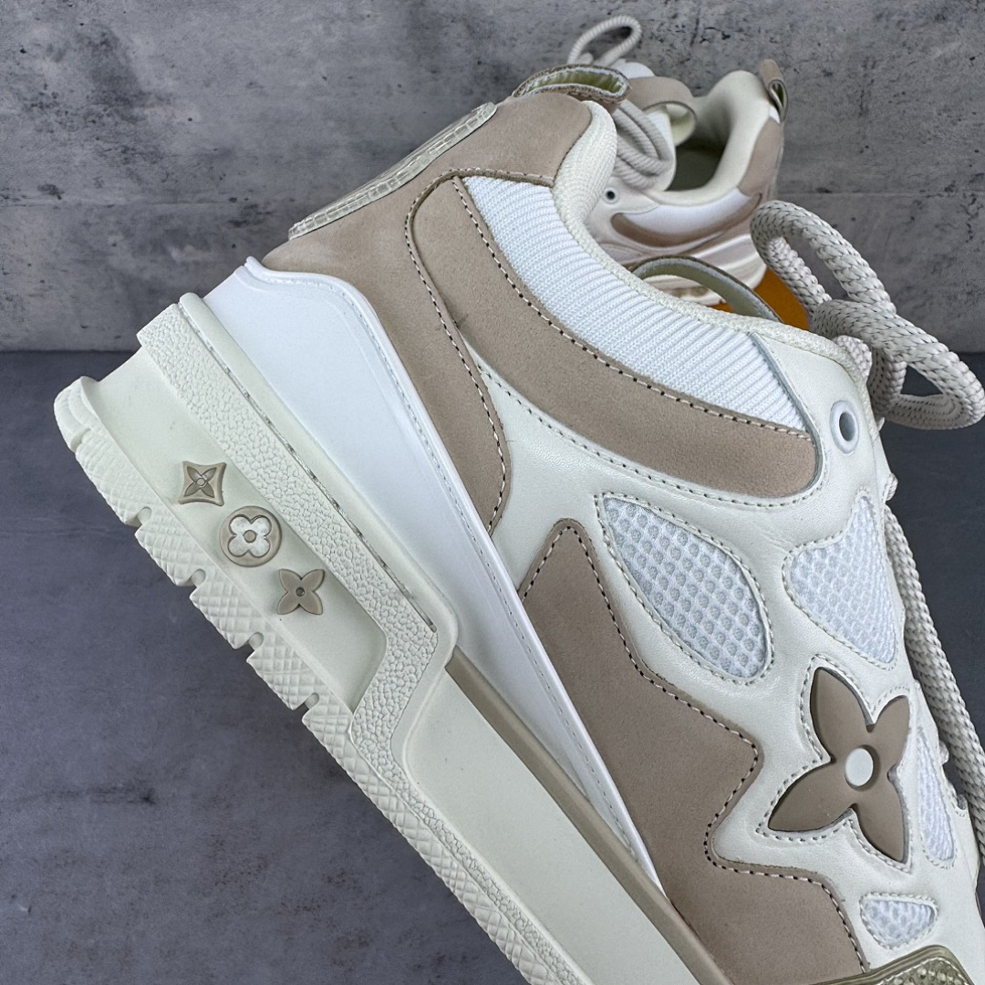 Louis Vuitton LV Skate White Brown Sneakers - Image 15