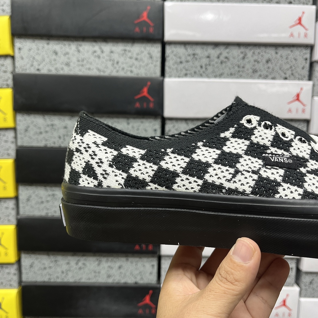 Vans LX Authentic 44 EK Punk Check Black Marshmallow V - Image 5