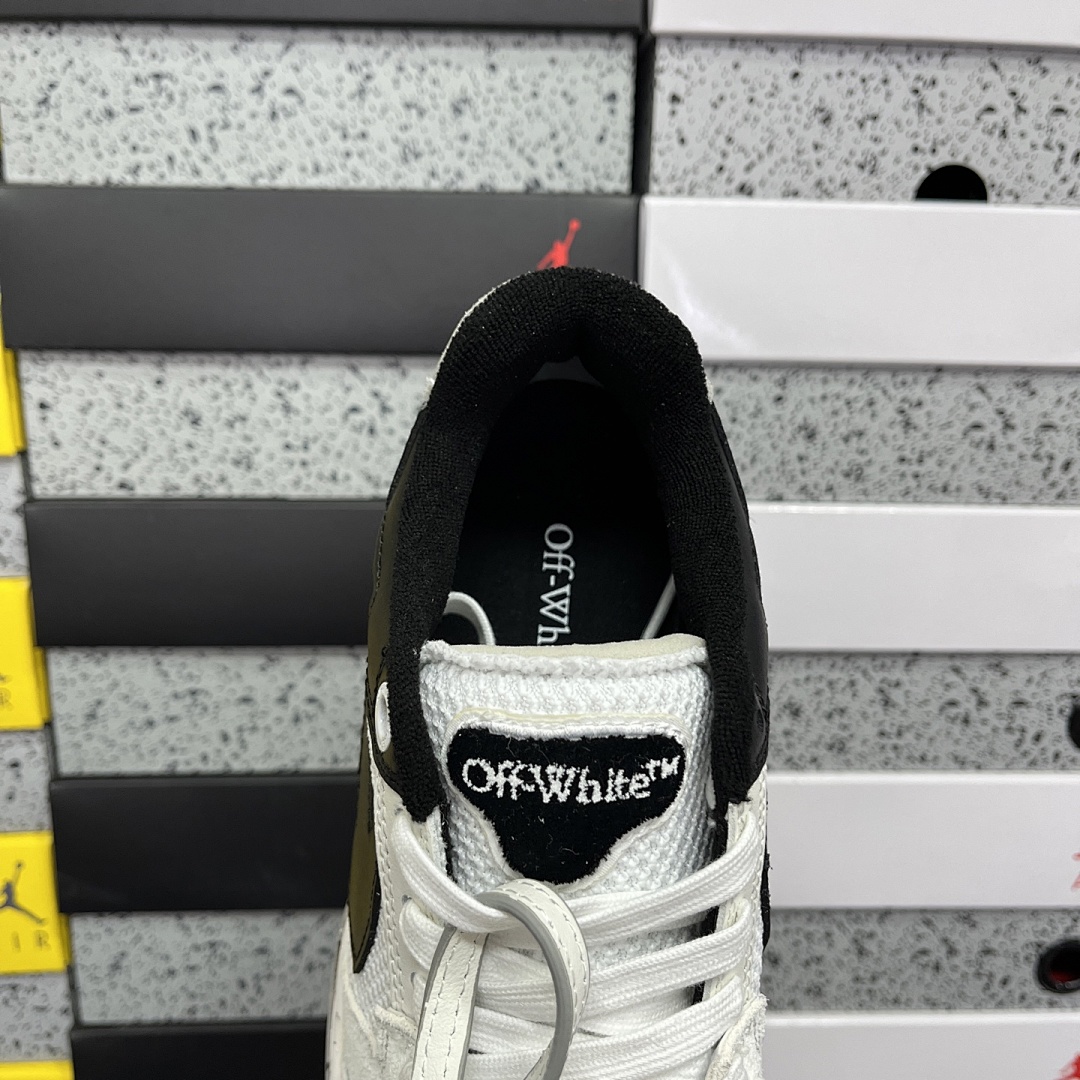 Off-White Out Of Office OOO Low Tops (White Black) - Image 6