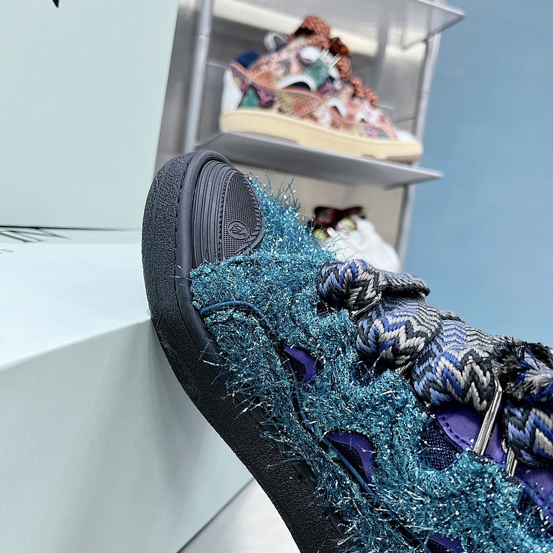 Lanvin FoShan Batch Lanvin Leather Curb Sneakers Three Generations - Image 47