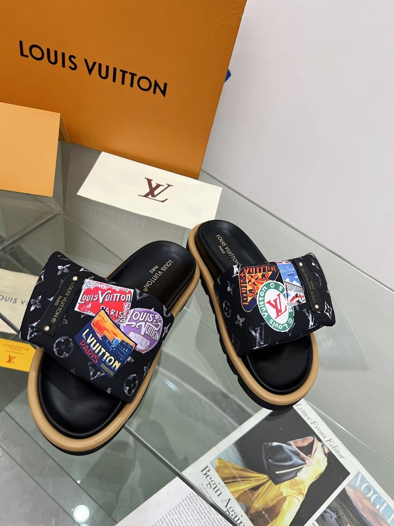 Louis Vuitton Velcro Slippers - Image 4