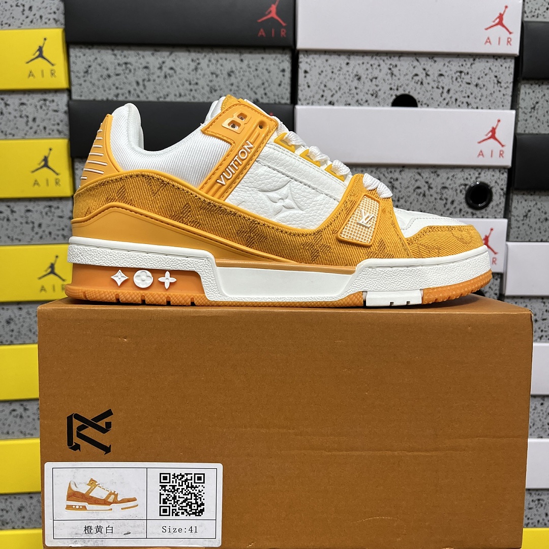 Louis Vuitton Trainer (Orange Yellow White)