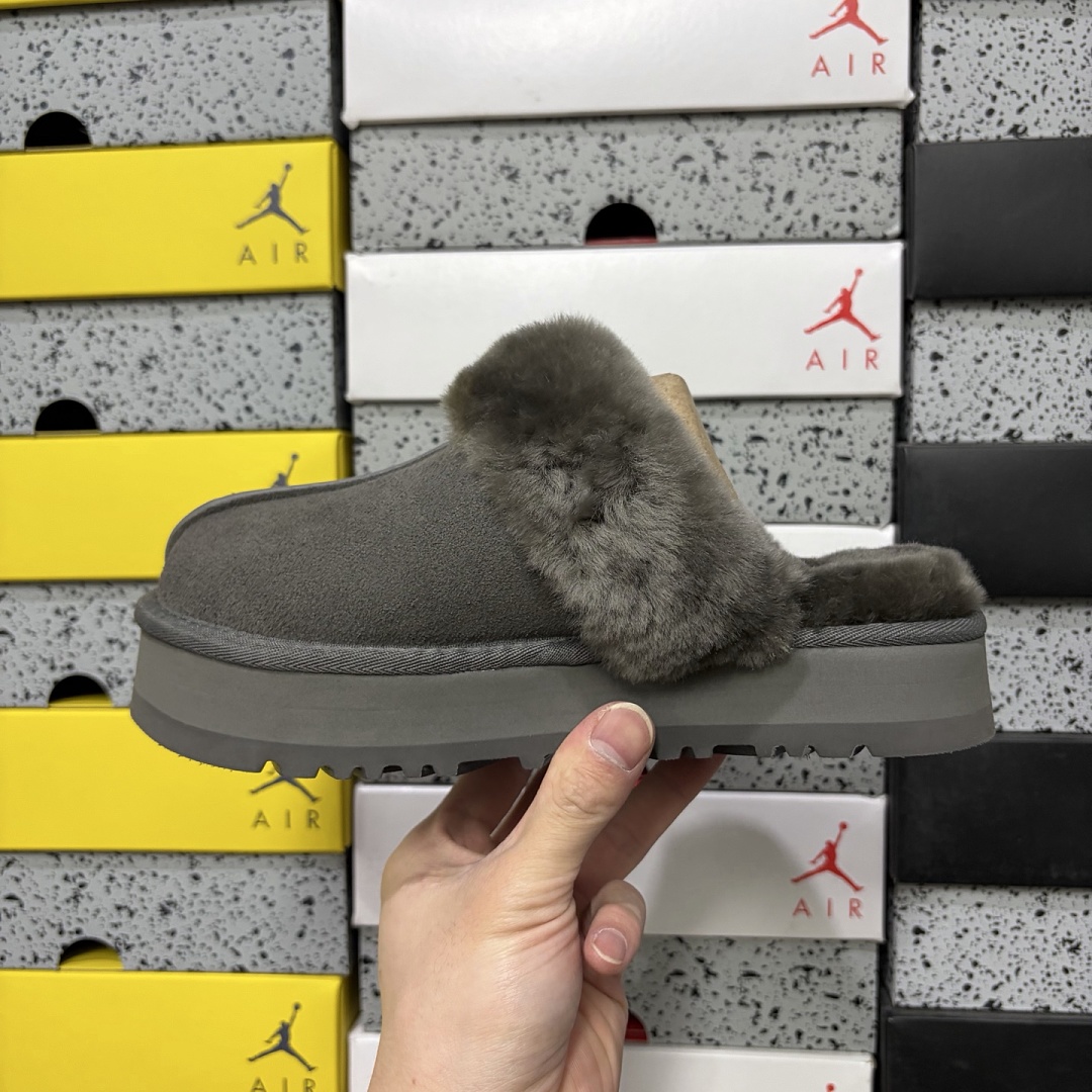 UGG Disquette Slipper Charcoal 3Cm Star (Grey) - Image 7