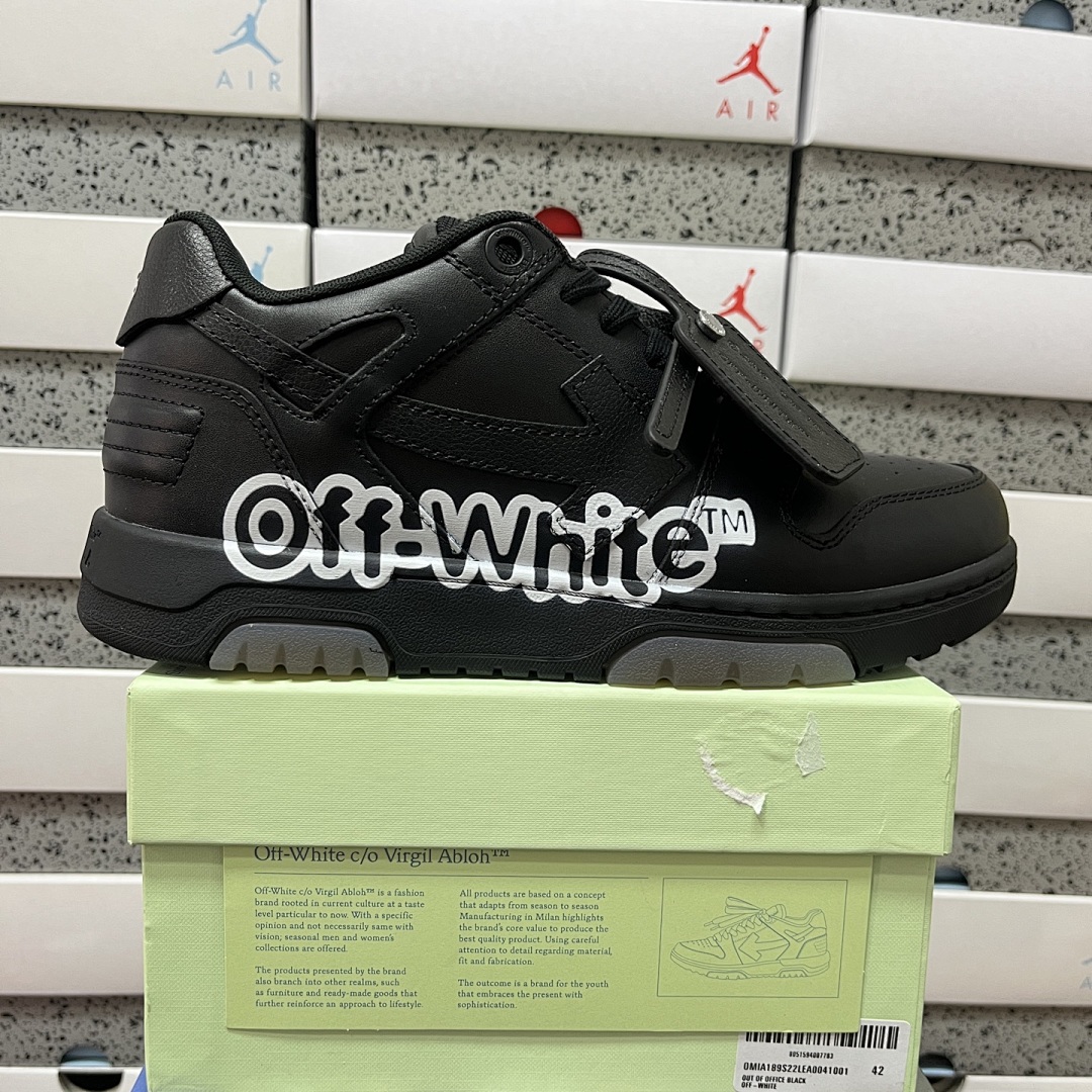 Off-White Out Of Office OOO Low Tops (Black White)