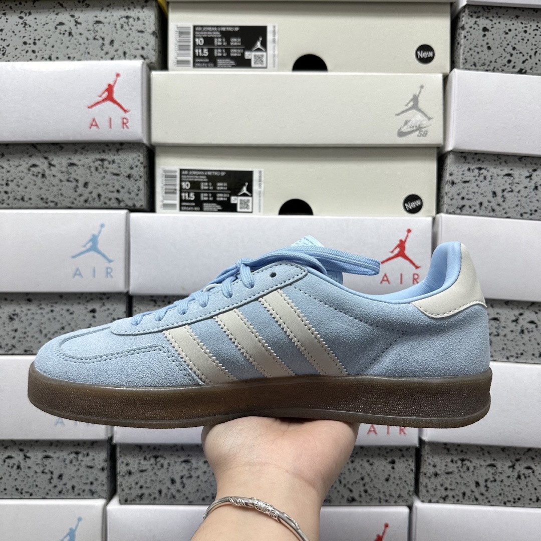 Adidas Gazelle Indoor Clear Sky Off White JI2717 - Image 2