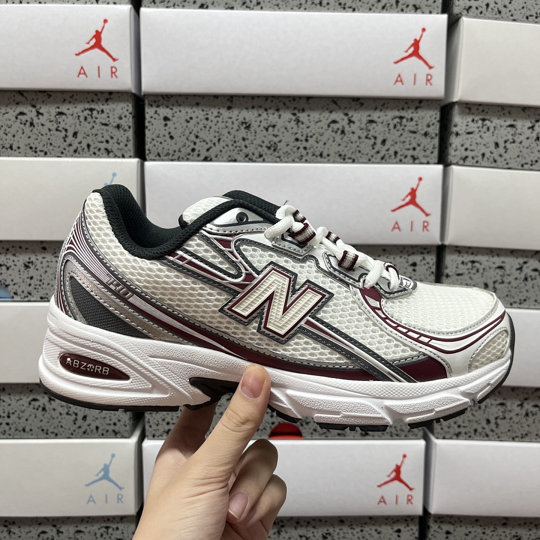New Balance 740V2 Mercury Red Castlerock - Image 6