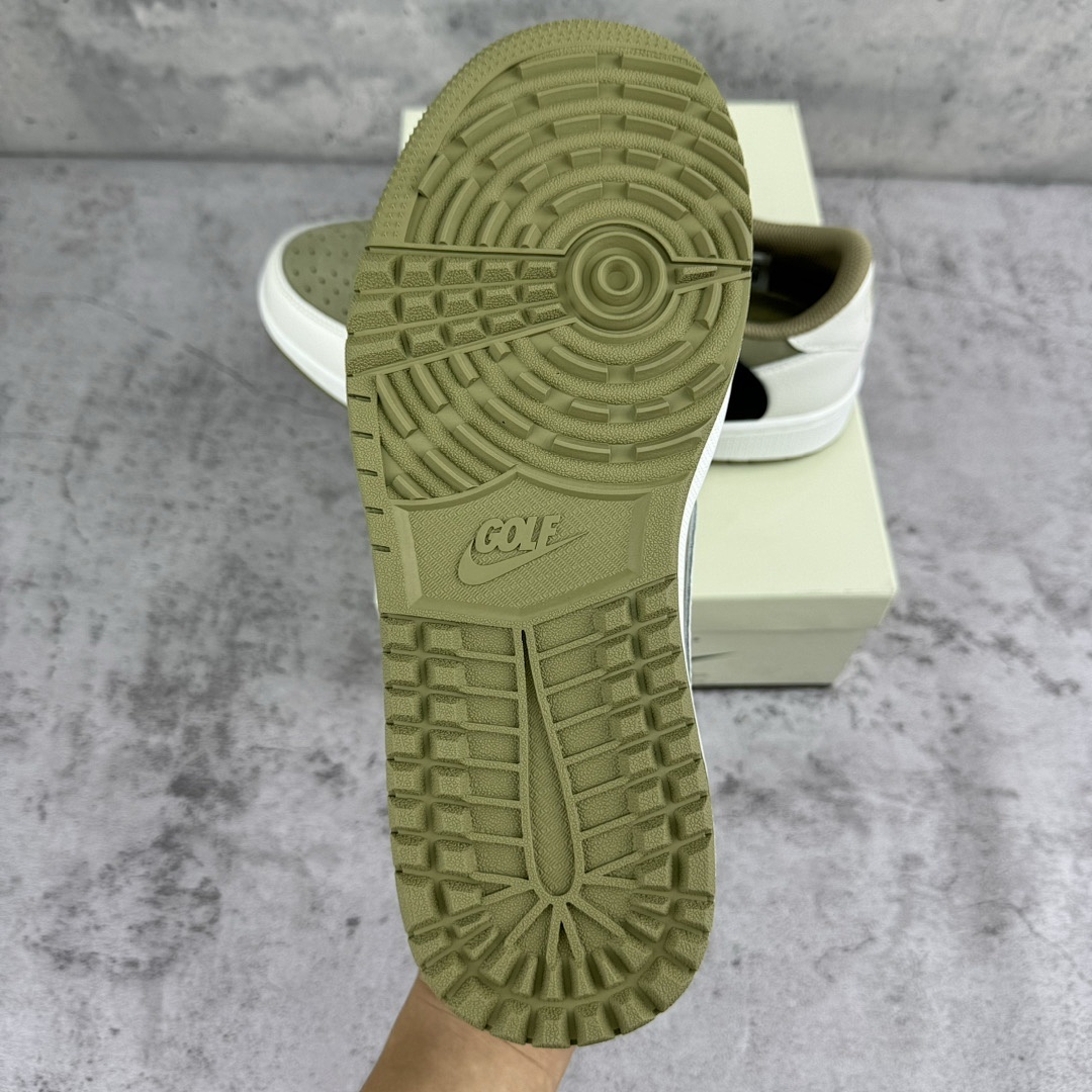 Chanel Jordan 1 Retro Low Golf Travis Scott Neutral (Olive) - Image 6