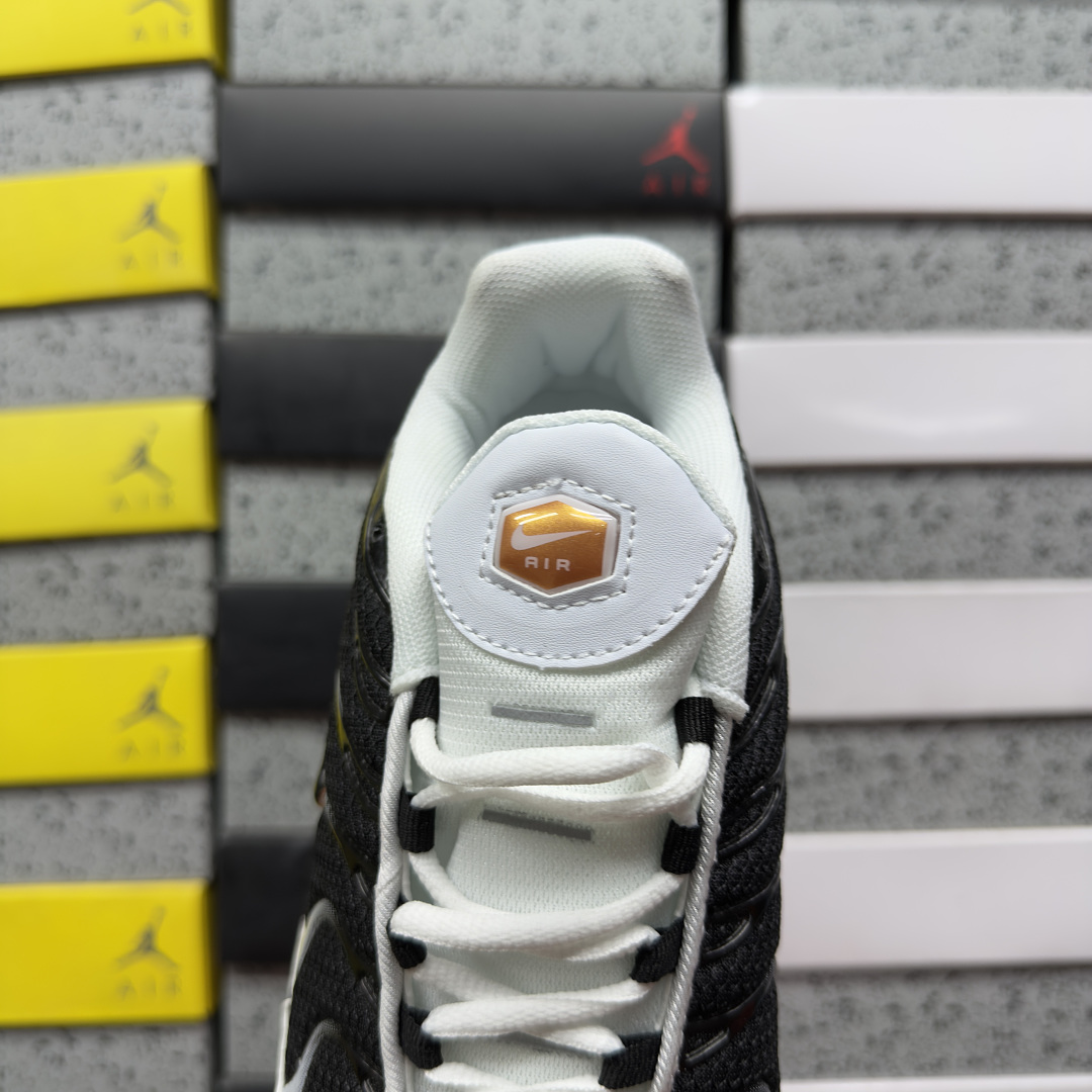 Nike Air Max Plus White Black Metallic Pewter - Image 8