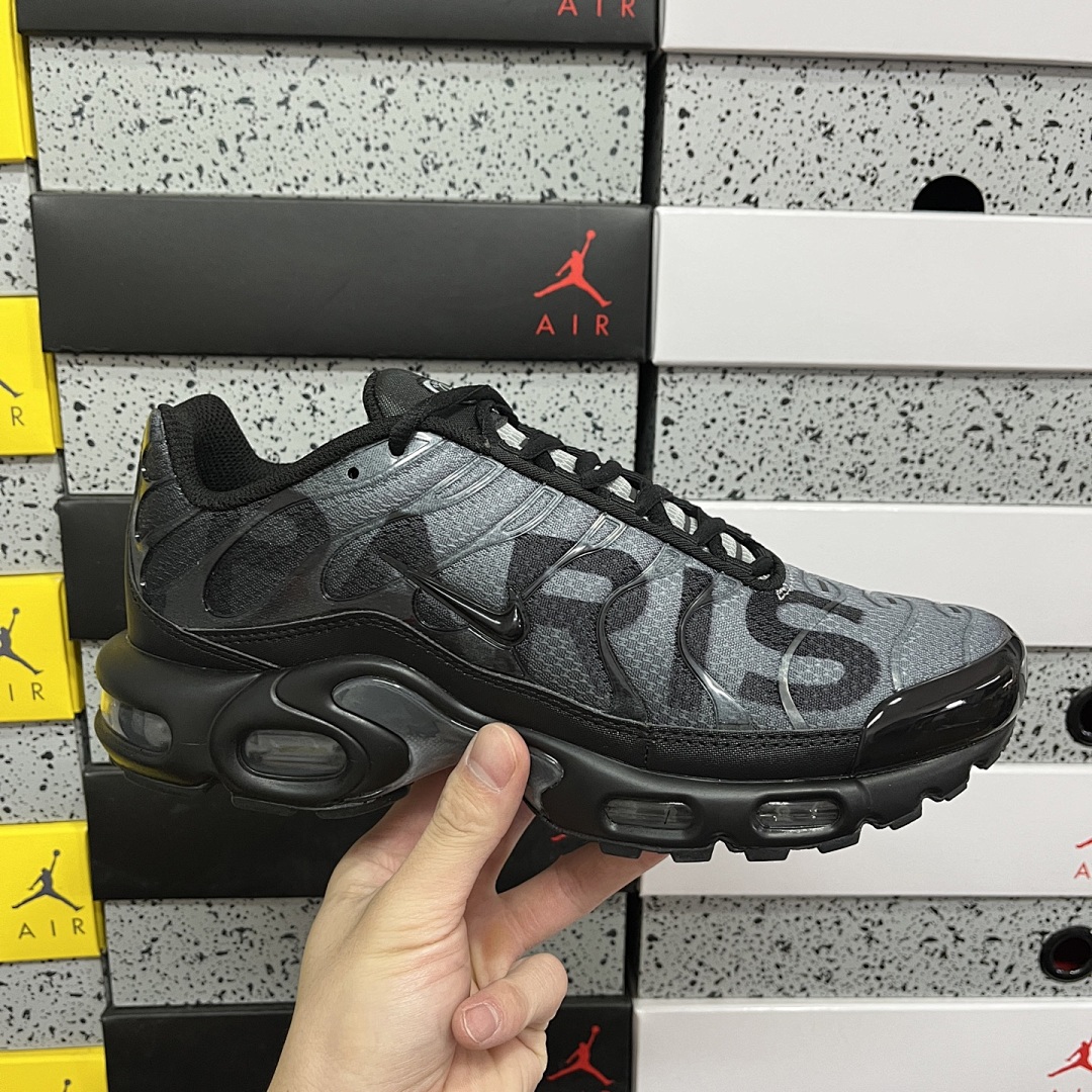Nike Air Max Plus PSG Paris Saint-Germain Black Particle (Grey) - Image 9