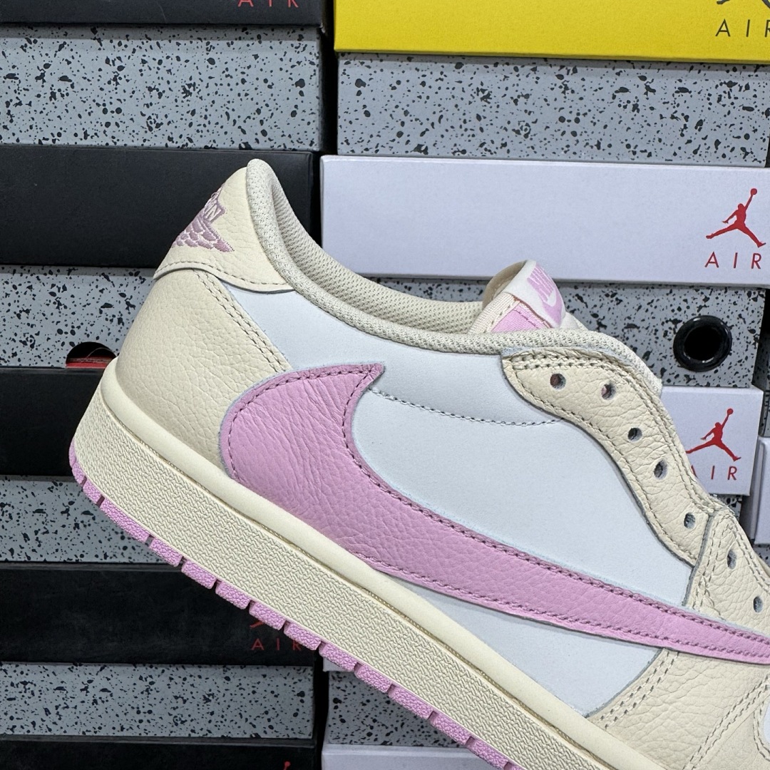 Nike Jordan 1 Retro Low OG SP Travis Scott Shy (Pink) - Image 9