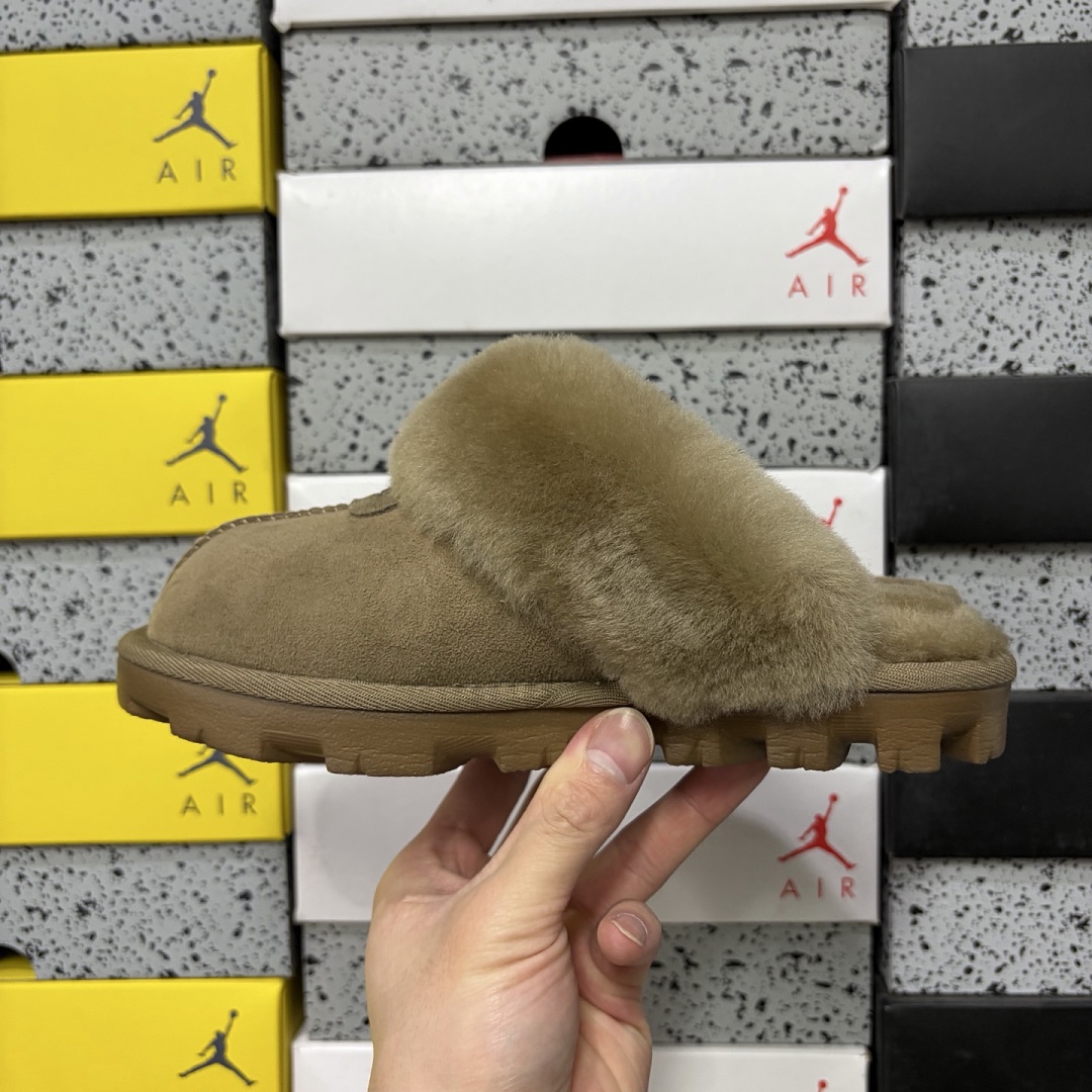 UGG Coquette Slipper Burnt Olive Thin Sole Star Brown -5125 - Image 9