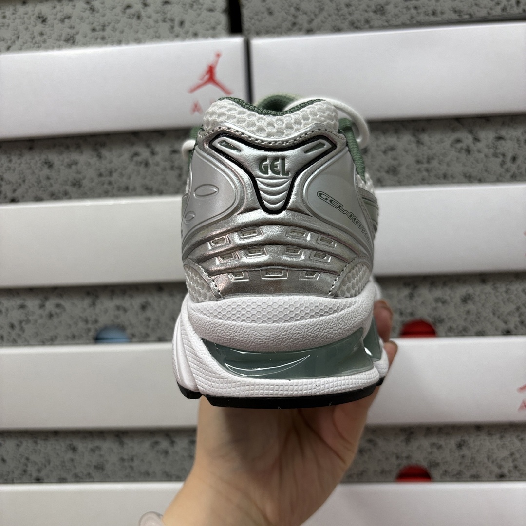 ASICS Gel-Kayano 14 White Pure Silver Slate Grey Sage - Image 3