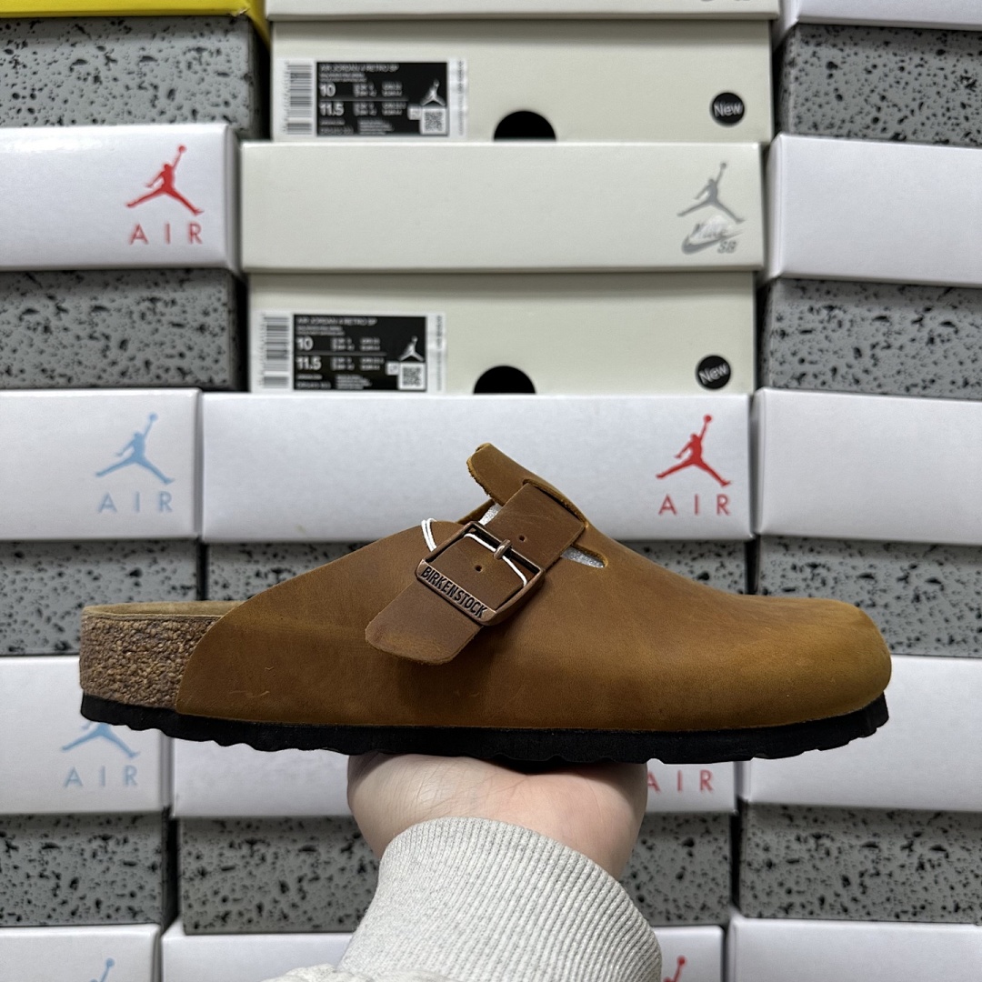 Birkenstock Birken Boston Soft Footbed Brown Leather - Image 9