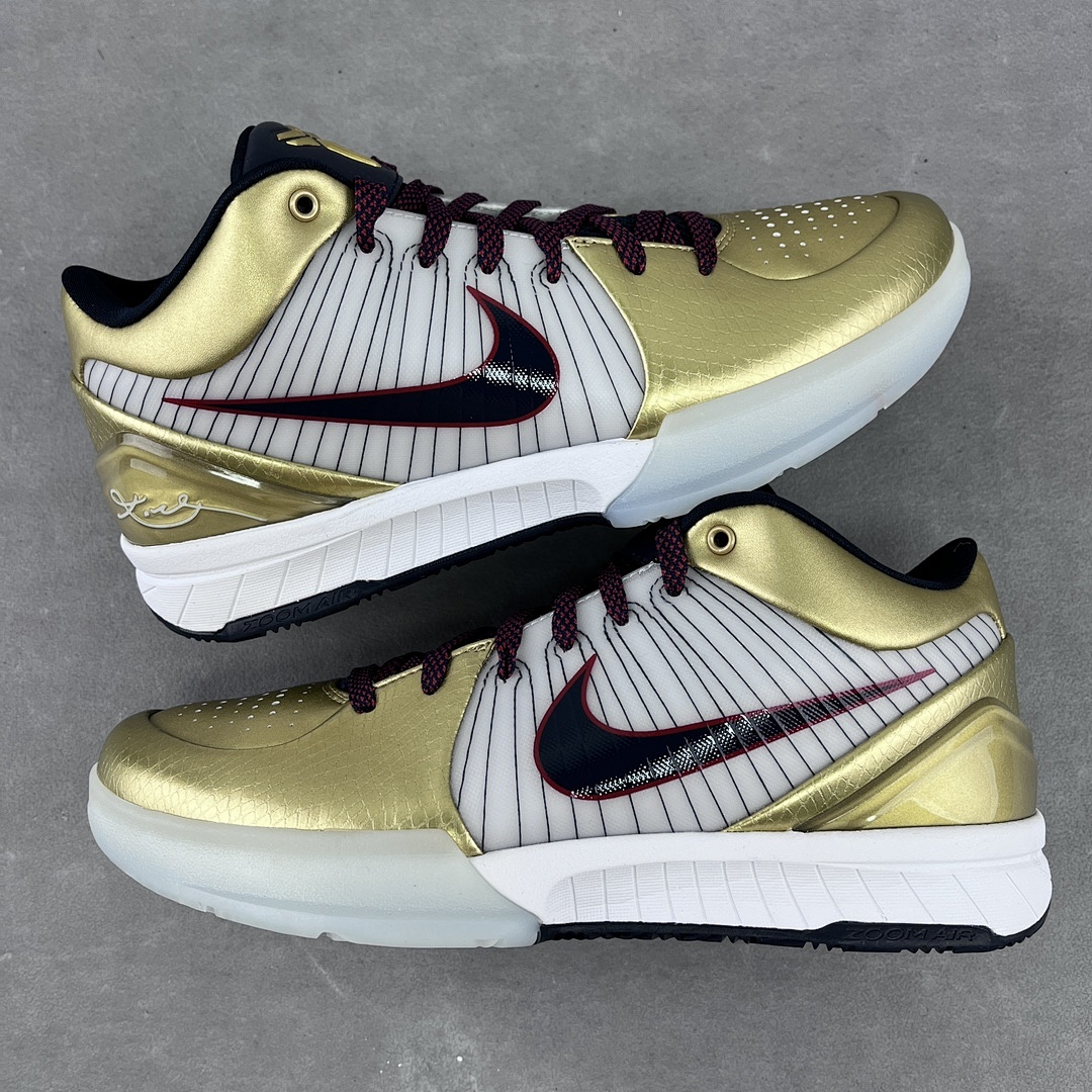 Nike Kobe 4 Protro Gold Medal ZK4 (White Black) - Image 2