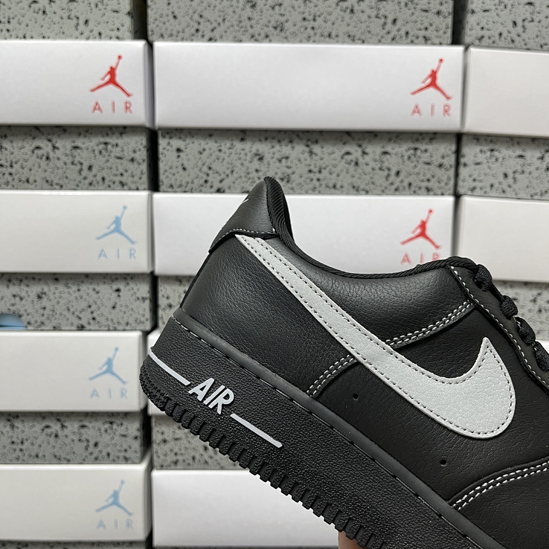 Nike Air Force 1 Low '07 LV8 (Black Grey) - Image 7