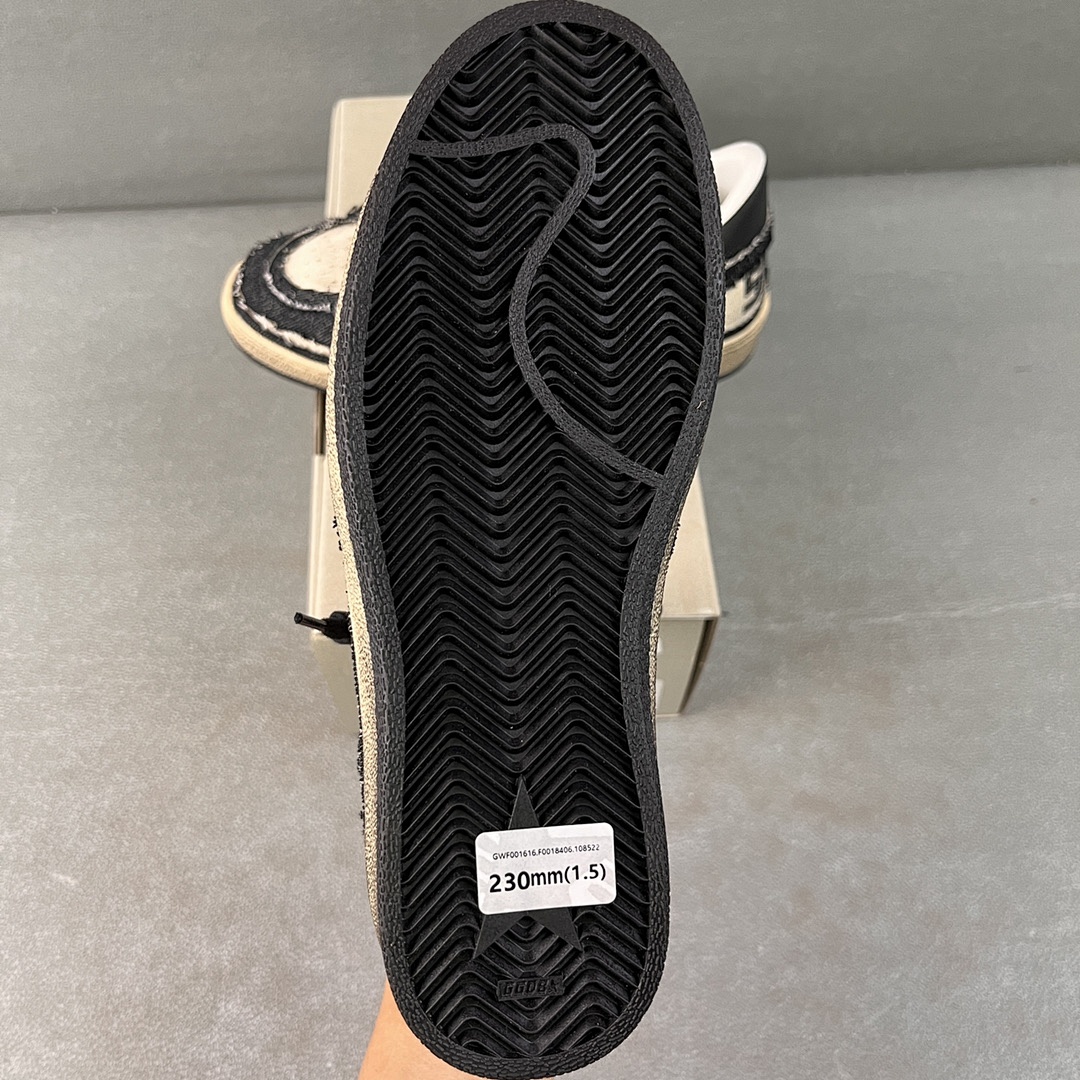 Golden Goose Deluxe Brand Off White Black Canvas Star - Image 6