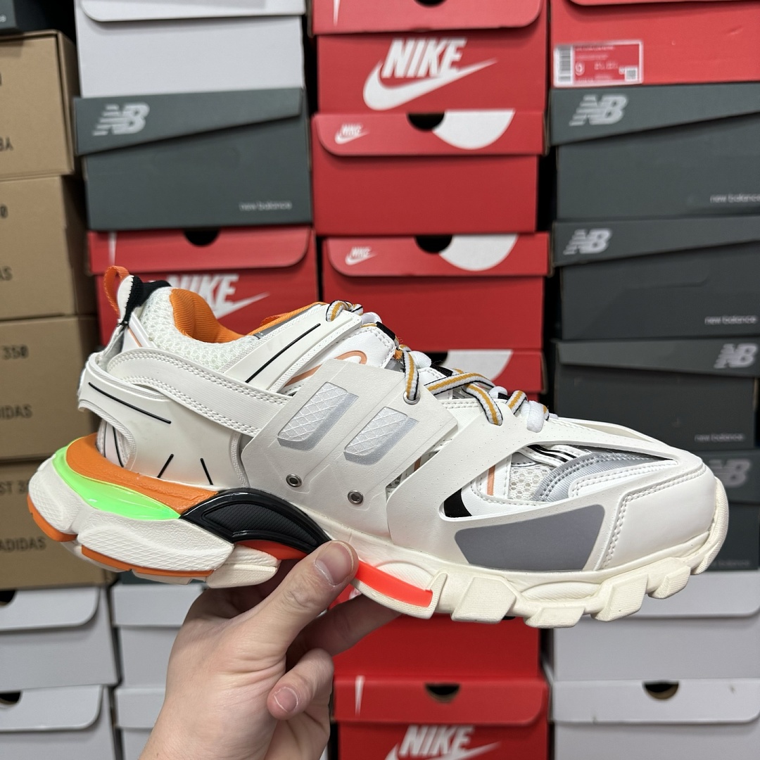 Balenciaga BLCG Track LED (White Orange) - Image 8