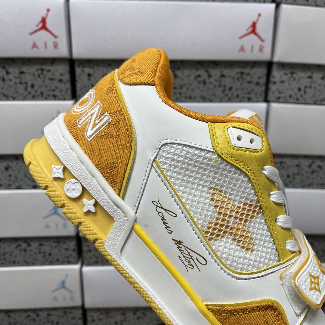 Louis Vuitton Trainer (White Yellow) - Image 6