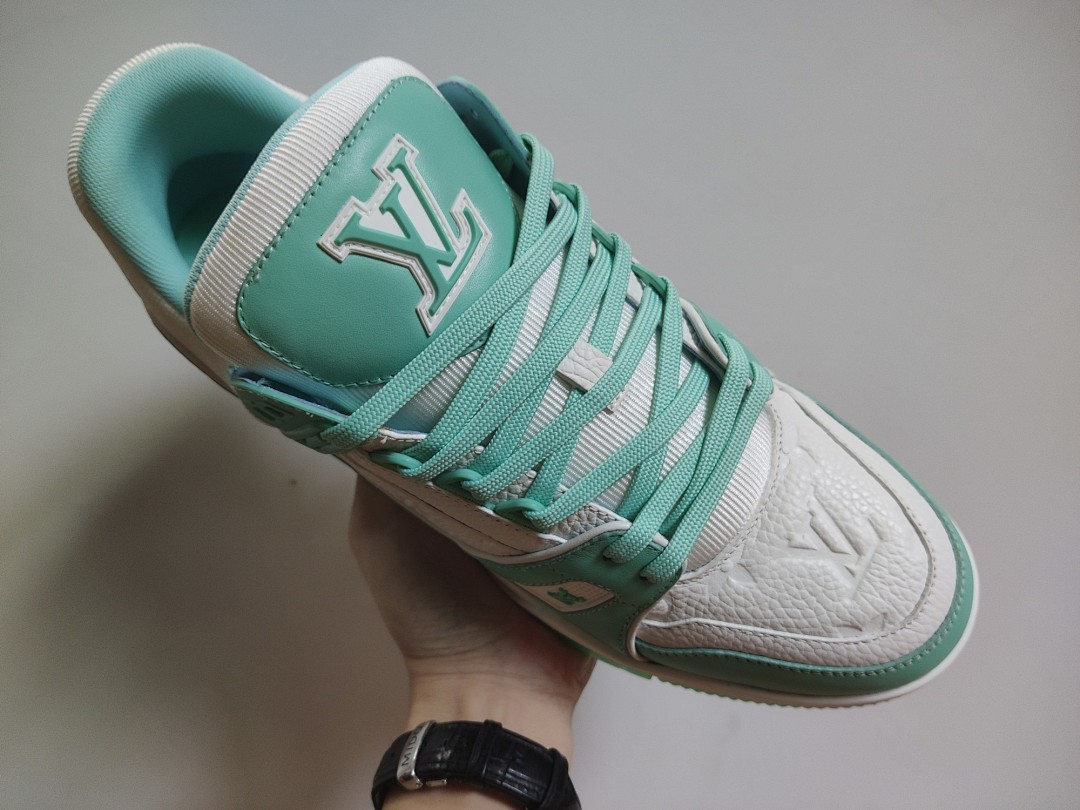 Louis Vuitton LV Trainer (Green White) - Image 6