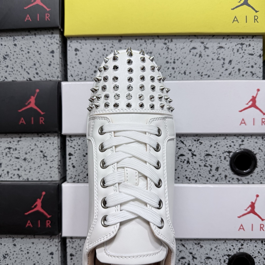 Christian Louboutin CL White Surface Stud - Image 2