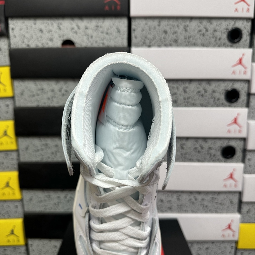 Nike Jordan 1 Retro High Virgil Abloh Archive Alaska 1Ow (White) - Image 10