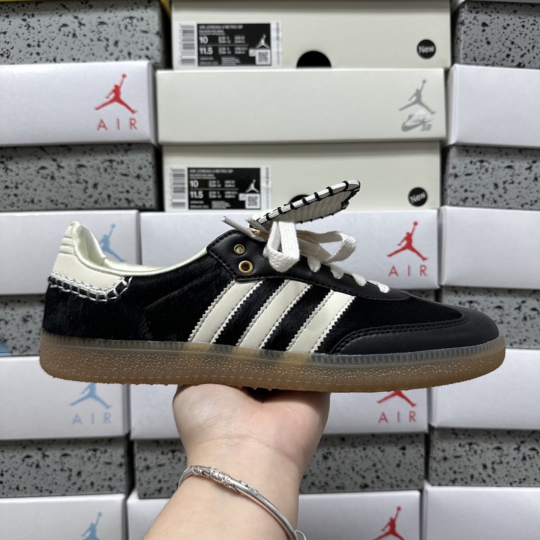 Adidas Samba Pony Tonal Wales Bonner Coer (Black) - Image 5