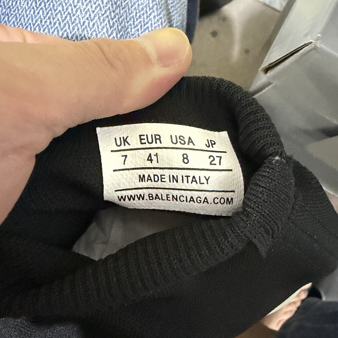 Balenciaga Speed Clear Sole Black White Socks - Image 12