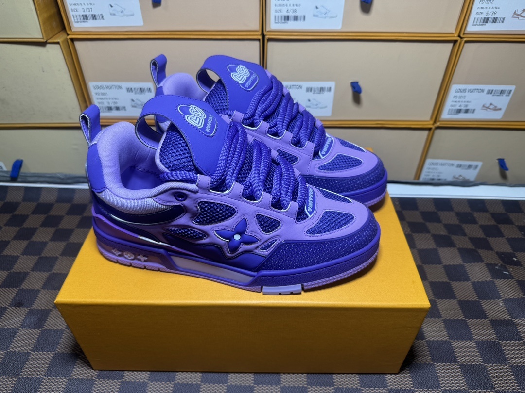 Louis Vuitton LV Skate Purple Sneakers - Image 10