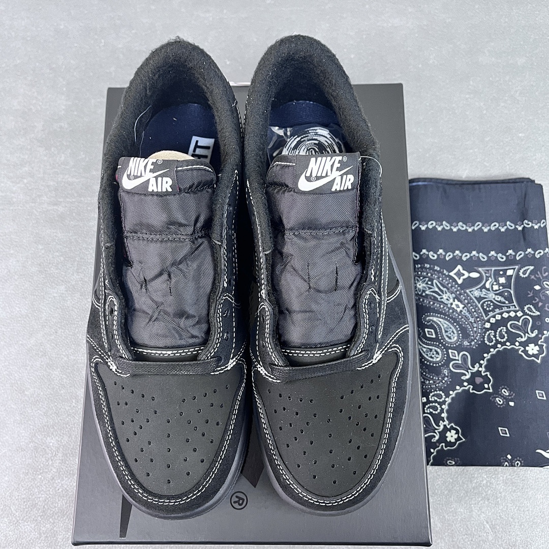Chanel Travis Scott X Air Jordan 1 Low OG “Black Phantom - Image 4
