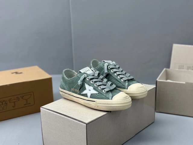 Golden Goose Deluxe Brand Green Silver Star - Image 9