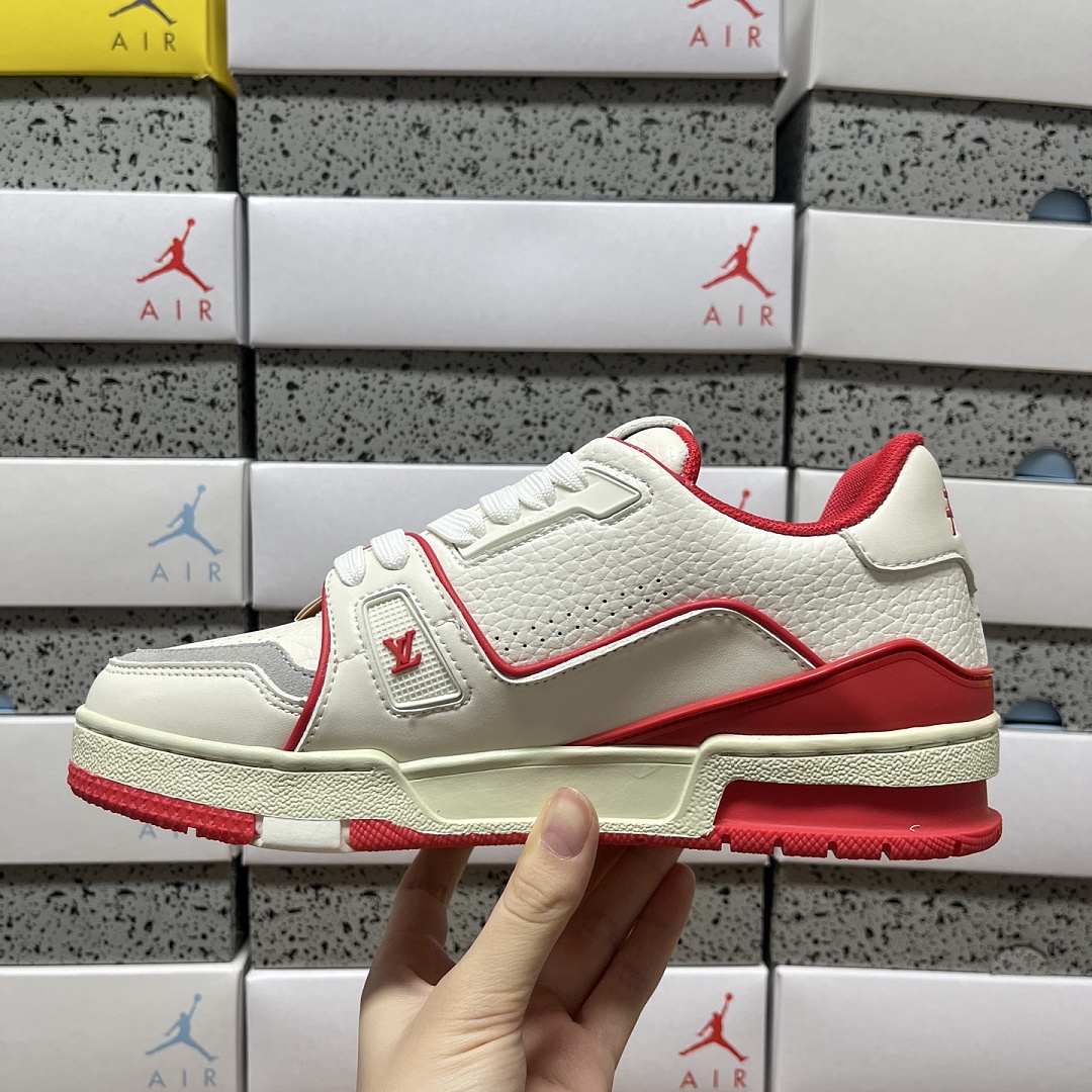 Louis Vuitton Trainer WHITE/RED (White Red) - Image 6