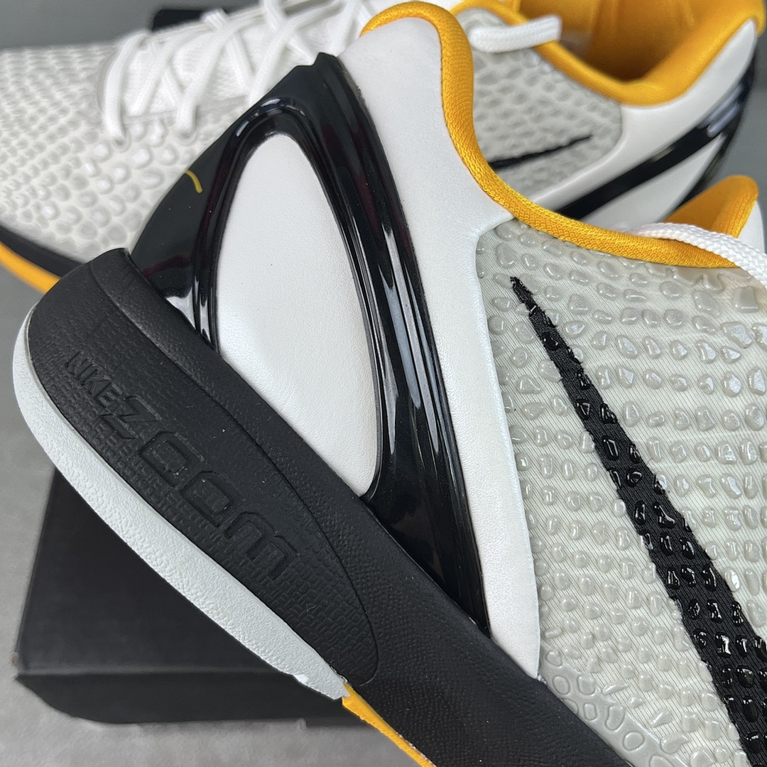 Nike Kobe 6 Protro Playoff Pack White Del Sol Playoffs (Black Yellow) - Image 7