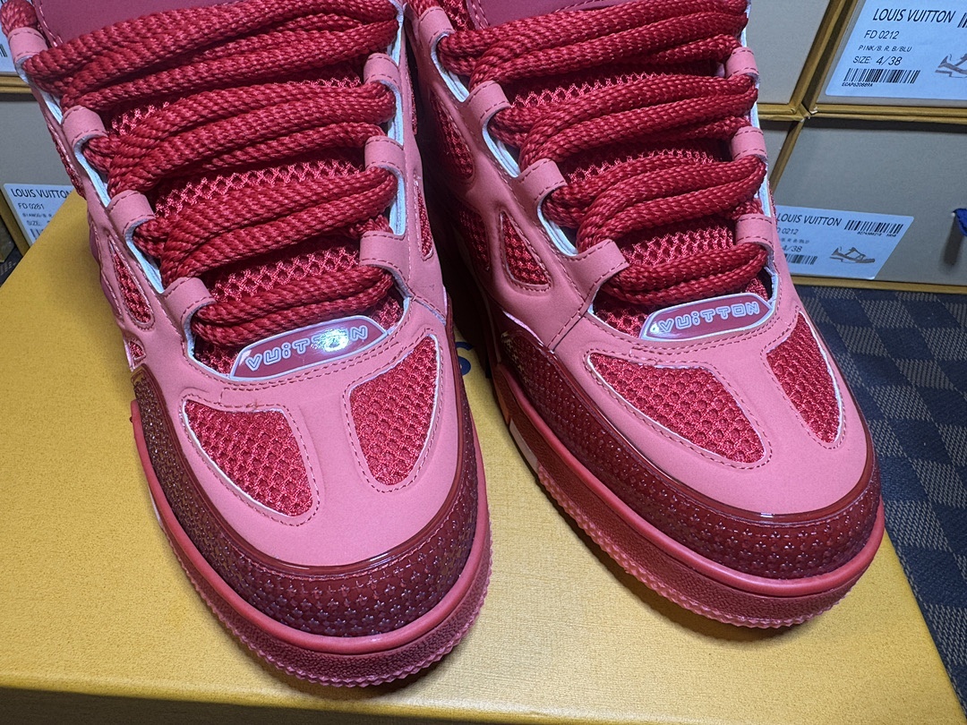 Louis Vuitton LV Skate Light Red Sneakers - Image 4