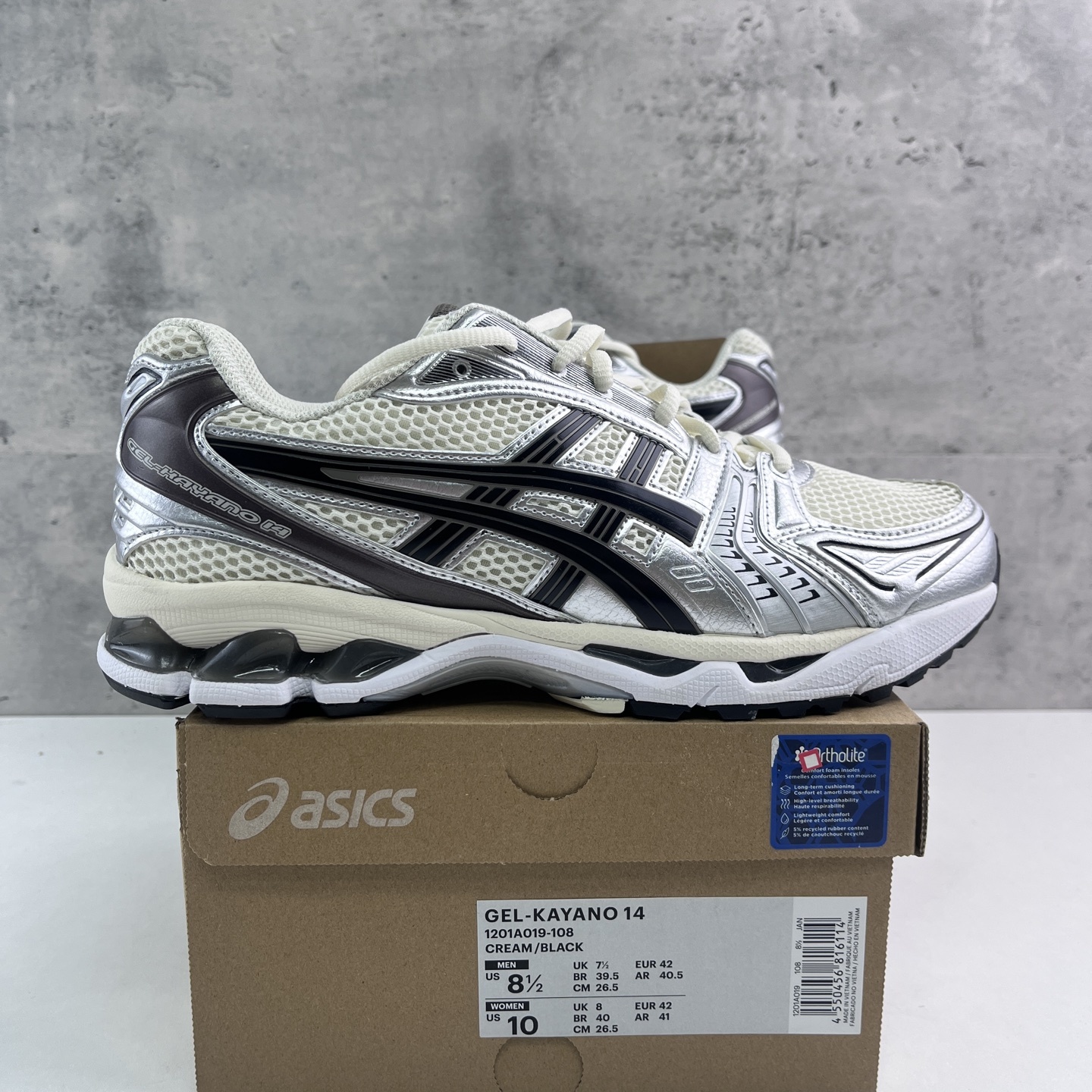 ASICS Gel-Kayano 14 Cream Black Metallic Plum 1201A019-108 - Image 10
