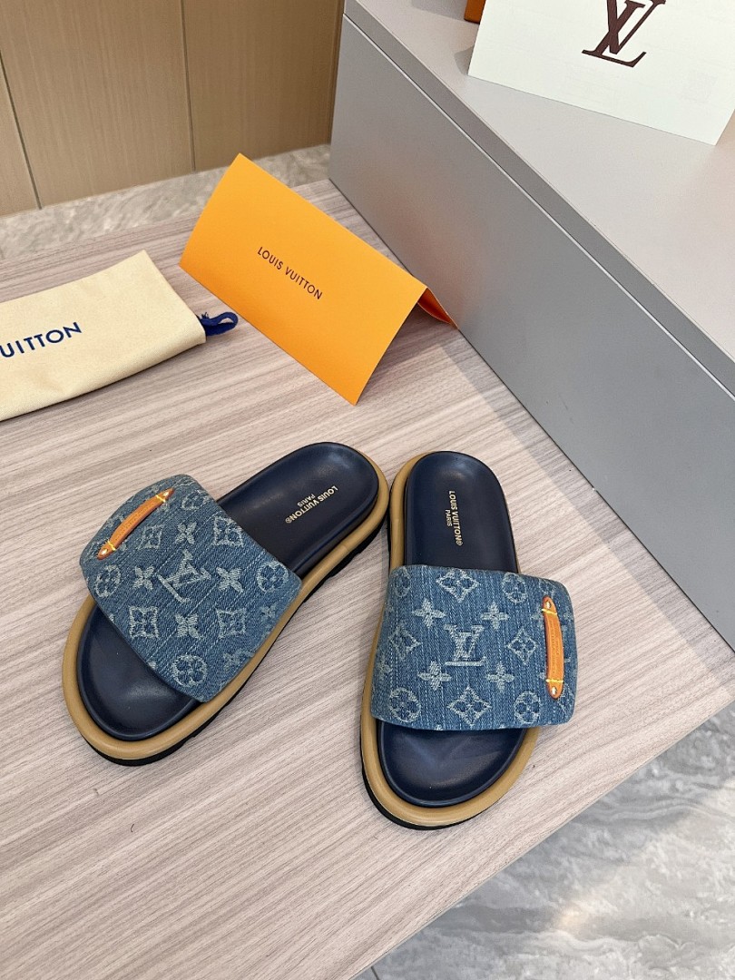 Louis Vuitton Velcro Slippers