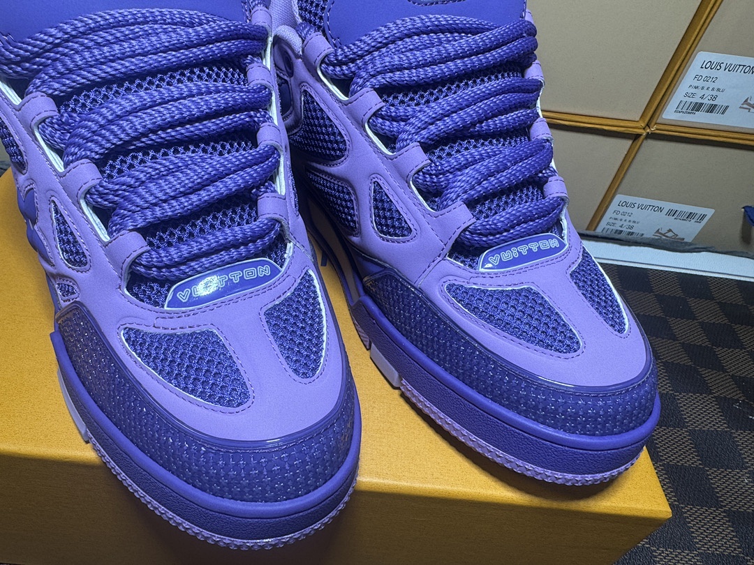 Louis Vuitton LV Skate Purple Sneakers - Image 4