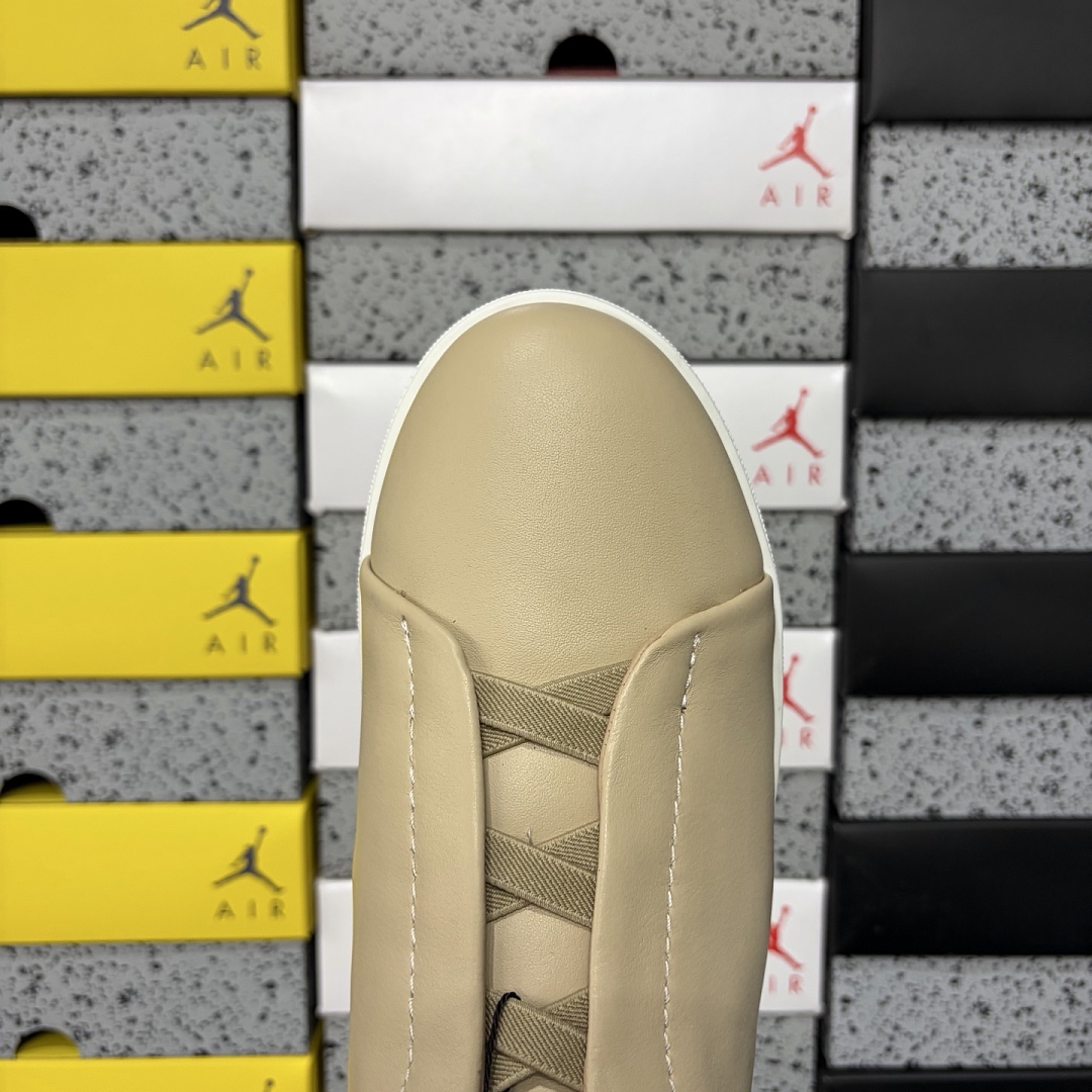 Zegna Deerskin Triple Stitch (White Yellow) - Image 3