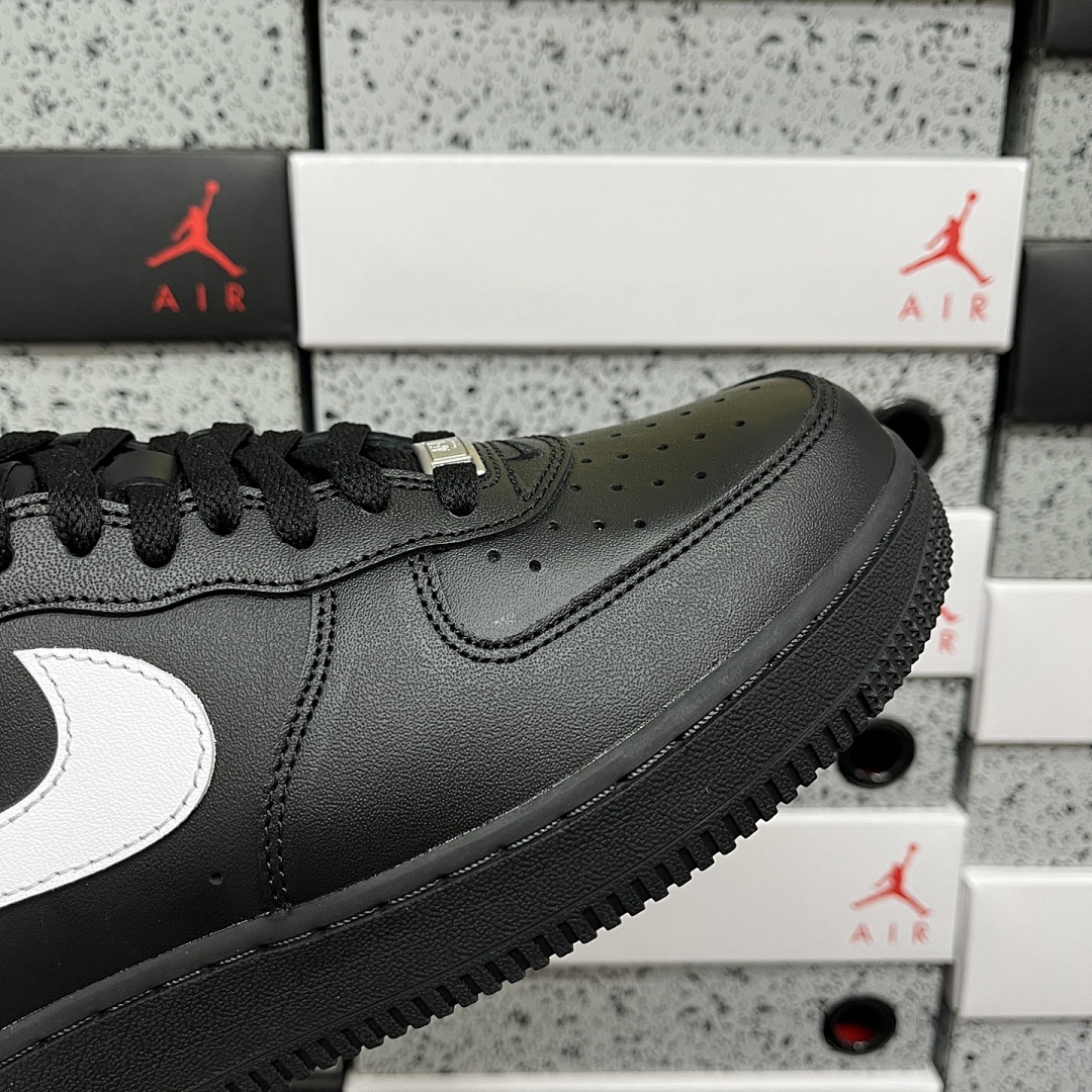 Nike Air Force 1 Low Supreme Black White Sup - Image 9