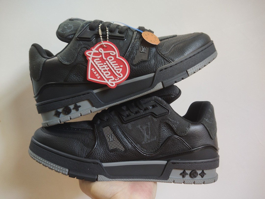 Louis Vuitton LV Trainer X Nigo Black Denim - Image 7