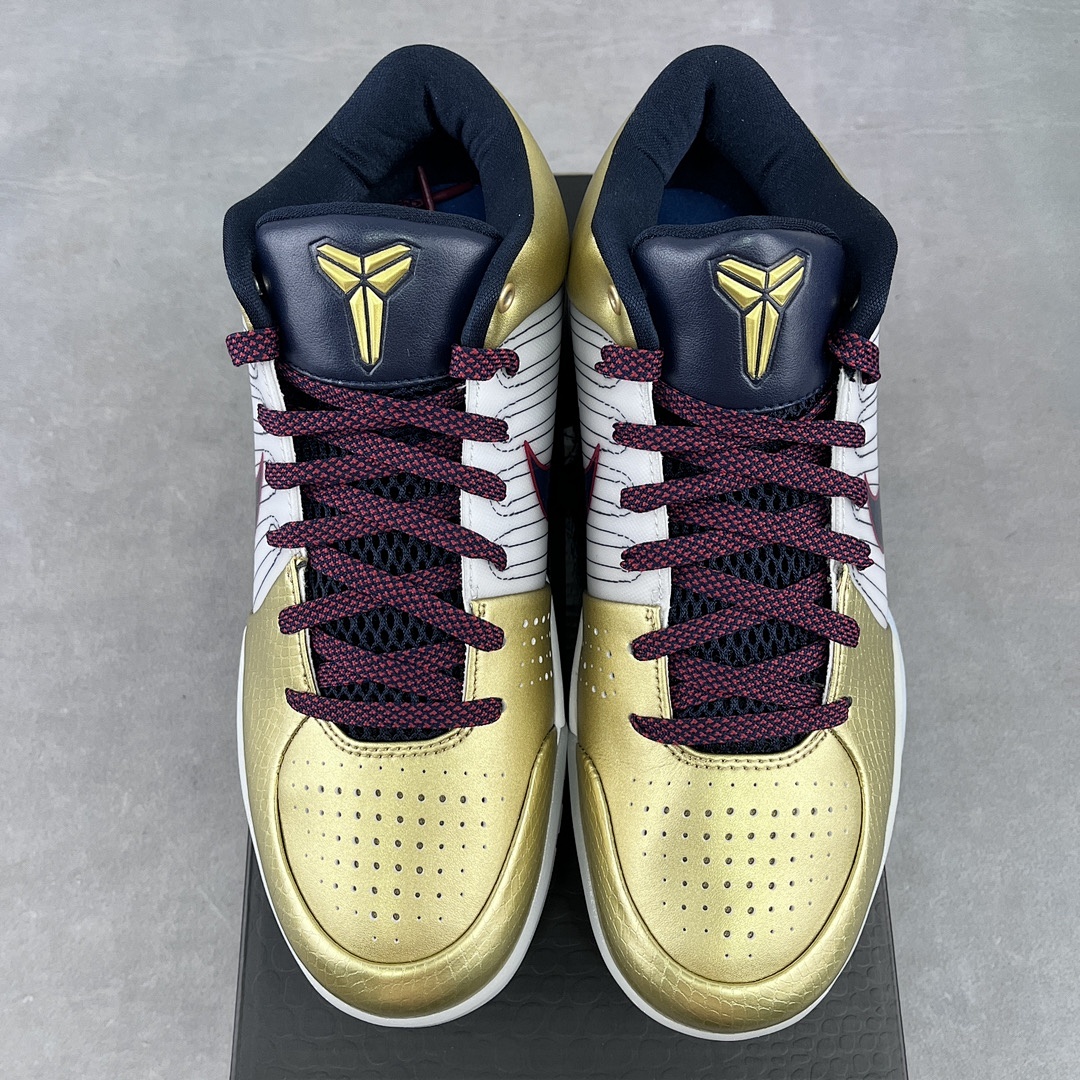 Nike Kobe 4 Protro Gold Medal ZK4 (White Black) - Image 8