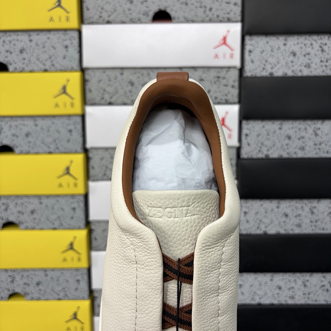 Zegna Deerskin Triple Stitch (Cream White) - Image 3