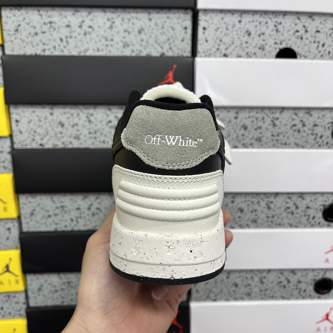 Off-White Out Of Office OOO Low Tops (White Black) - Image 5