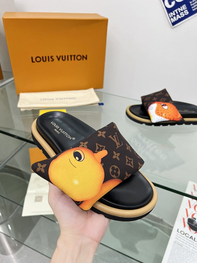 Louis Vuitton Velcro Slippers - Image 6