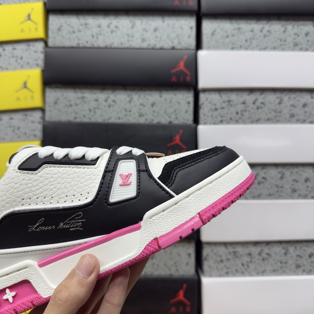 Louis Vuitton Trainer Black Pink BLACK/ - Image 9