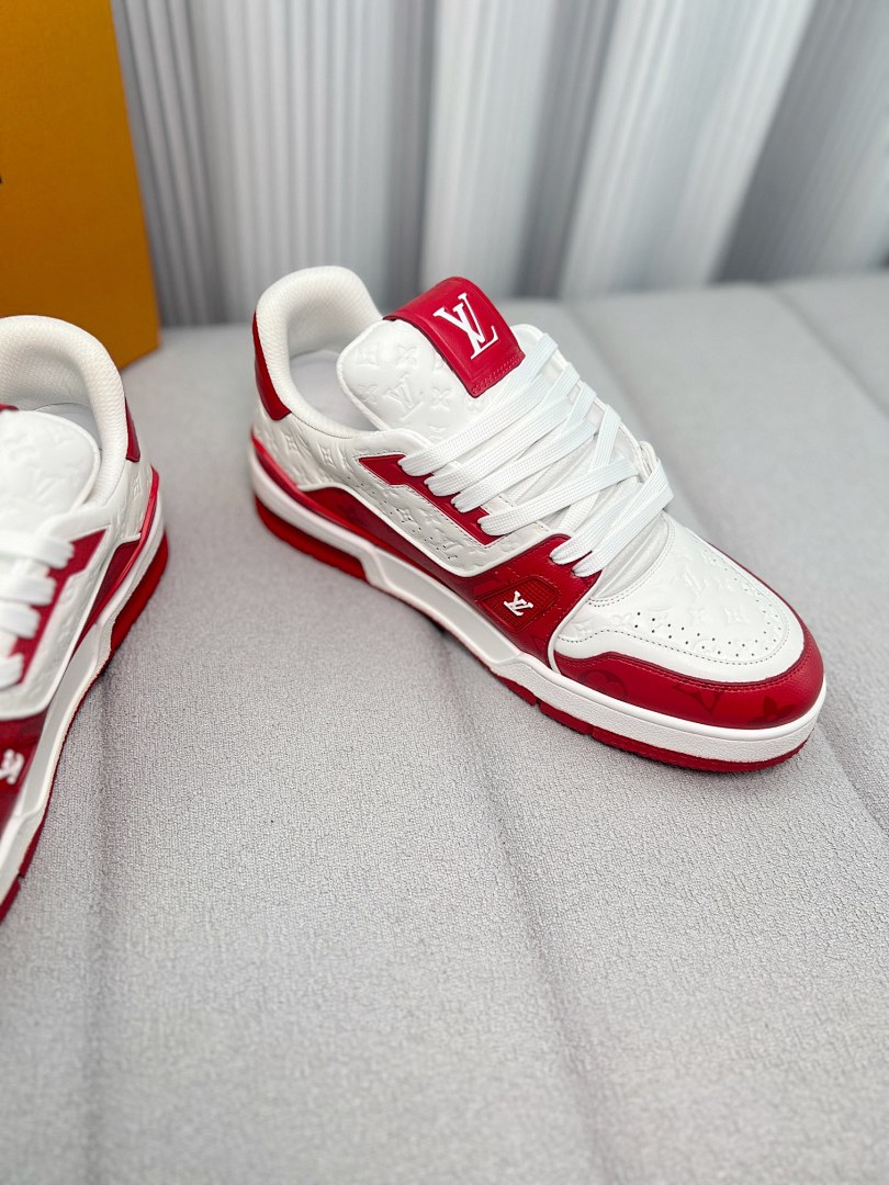 Louis Vuitton LV Trainer #54 Signature (Red White) - Image 7