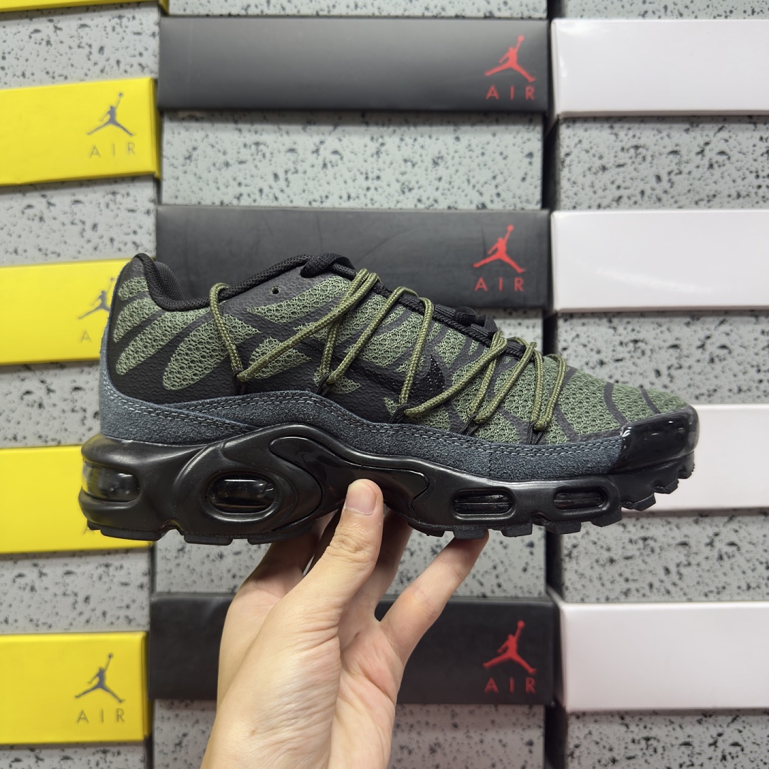 Nike Air Max Plus Utility Medium Olive Black FJ4232-200 Green (Lace Up) - Image 3