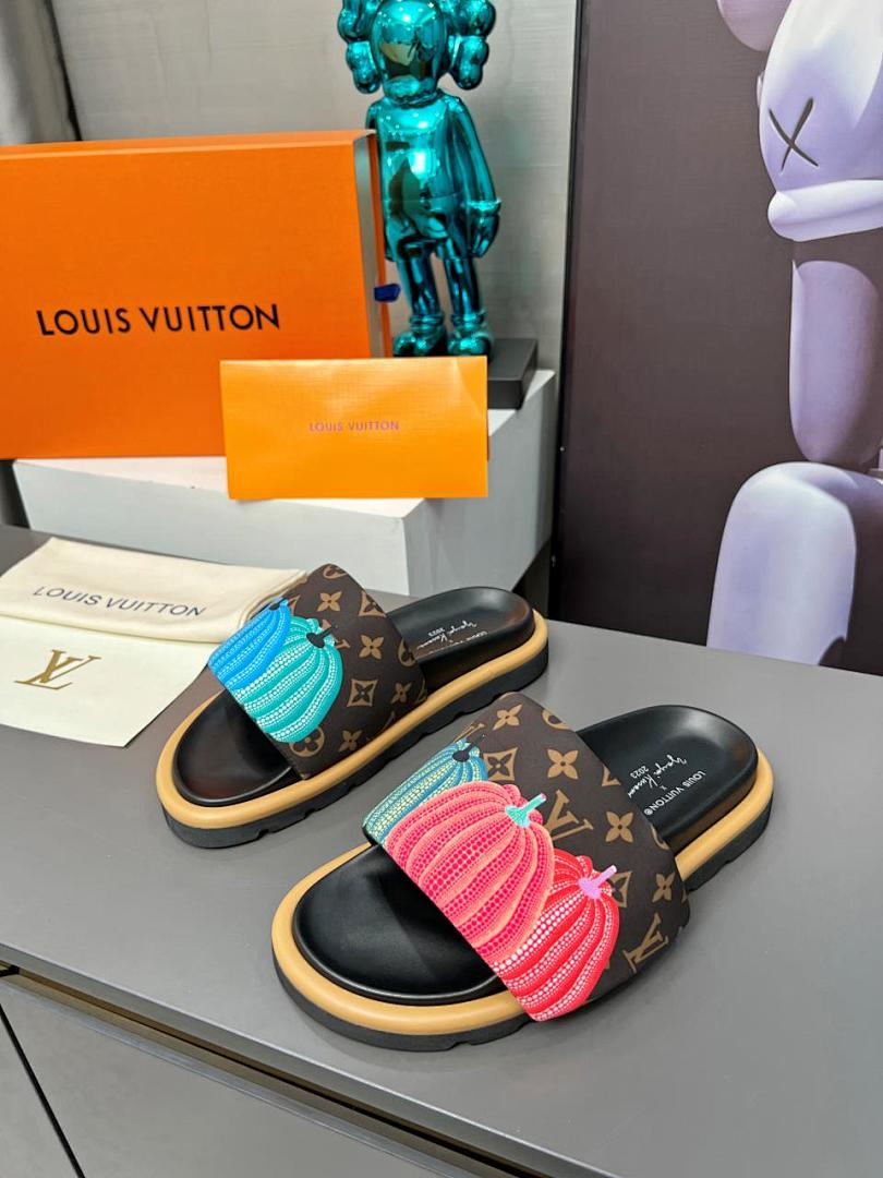 Louis Vuitton Velcro Slippers - Image 7